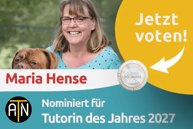 ATN Tutorin Maria Hense nominiert für den Studienpreis Tutor des Jahres 2027
